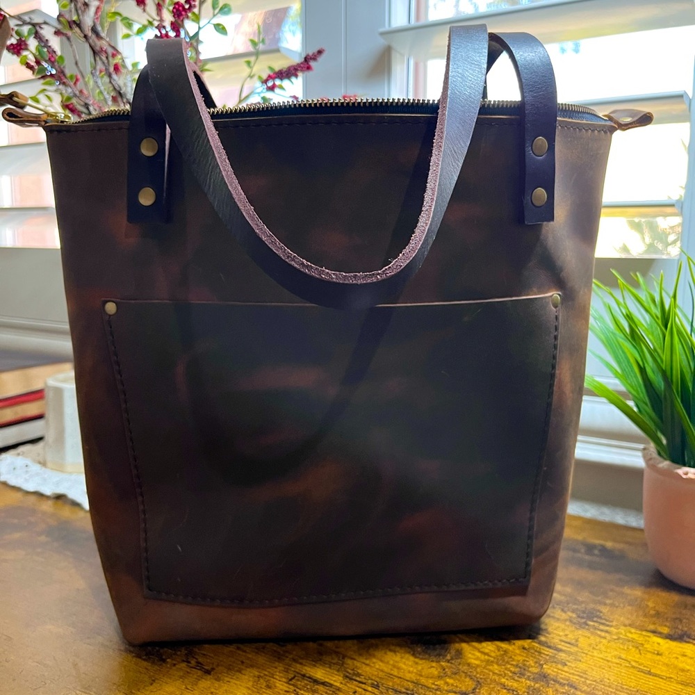 Portland Leather Goods Small Canyon Zip Tote